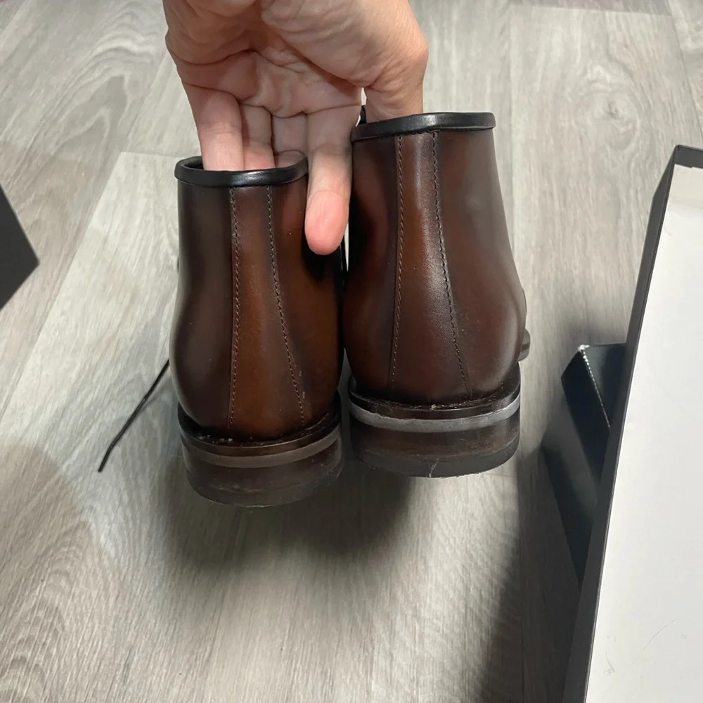 Massimo Dutti Men's Brown Leather Boots